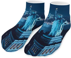 New York City Night Unisex Activewear Ankle Socks Lightweight Low Cut And No Show Socks