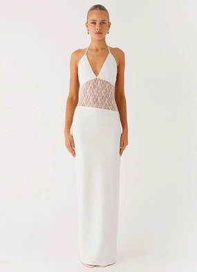 New collection Enchant Lace Maxi Dress - Ivory Grace Flow Pure Fabric Enchant Lace Maxi Dress - Ivory