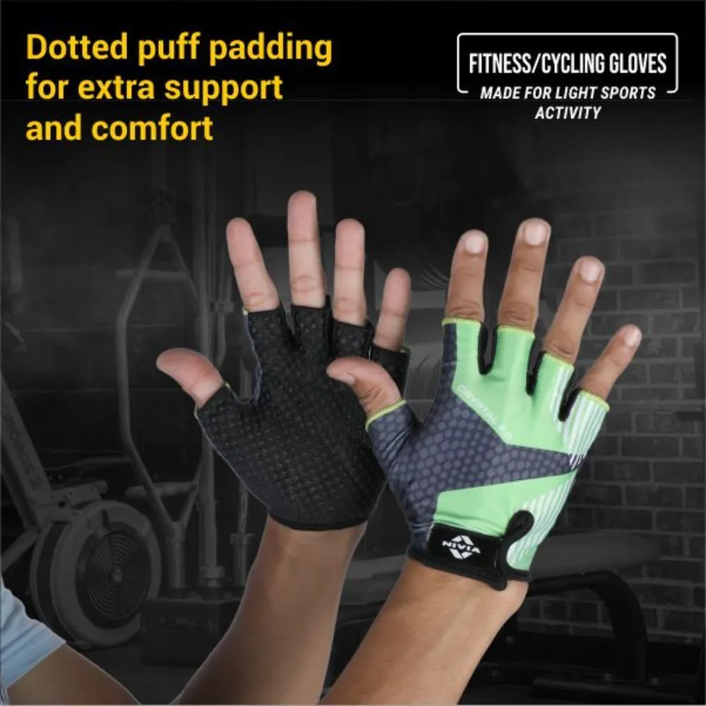 Nivia Crystal 2.0 Fitness Glove Large - Green