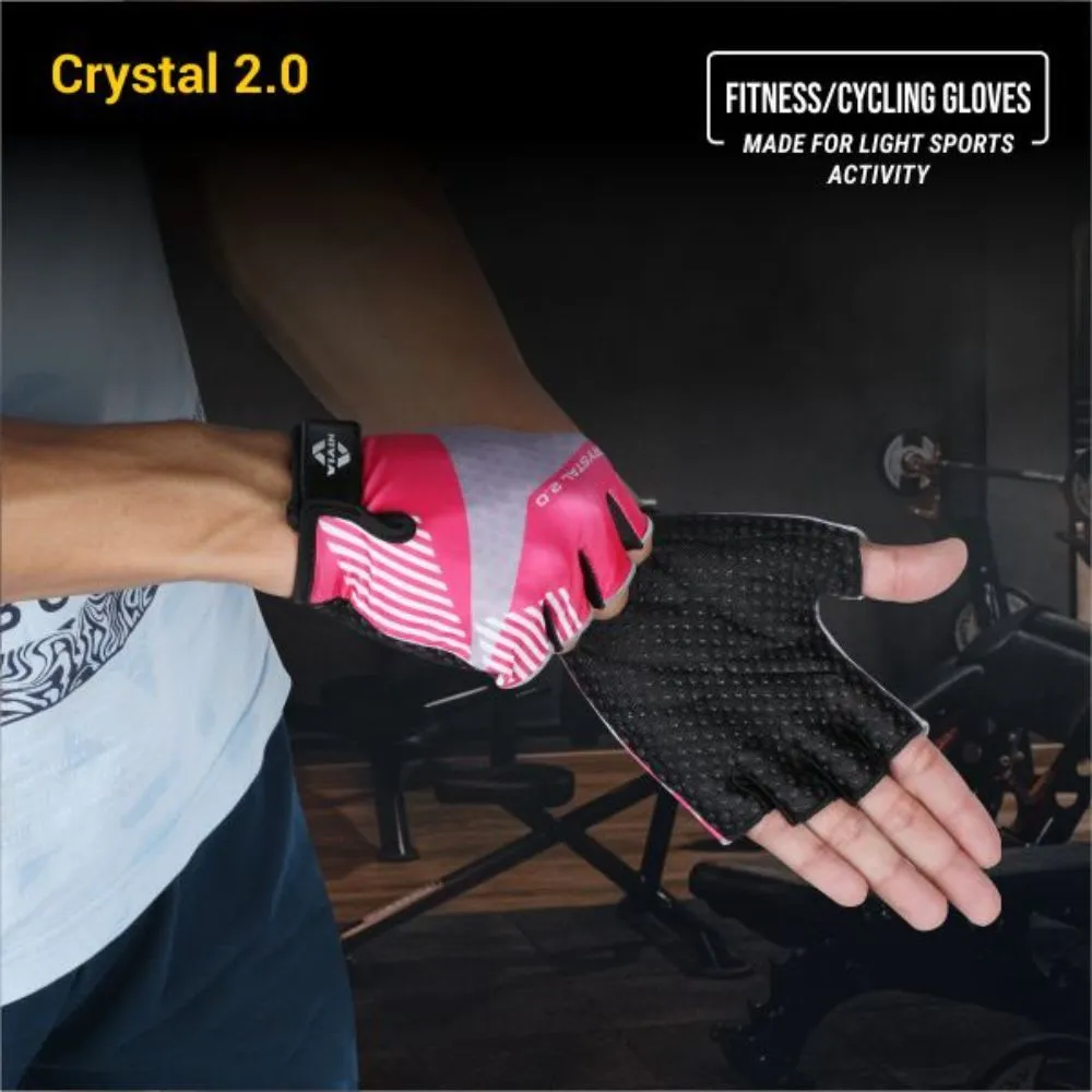 Nivia Crystal 2.0 Fitness Glove Medium - Pink