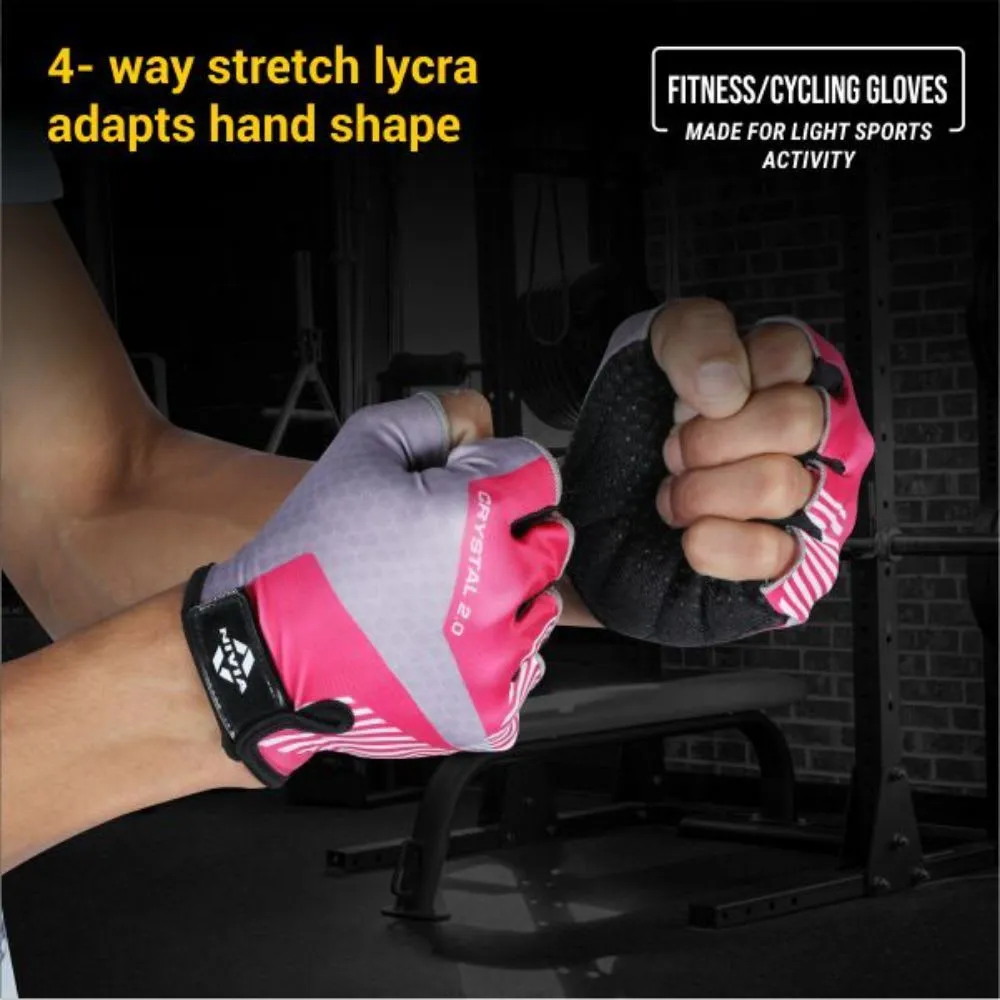 Nivia Crystal 2.0 Fitness Glove Medium - Pink