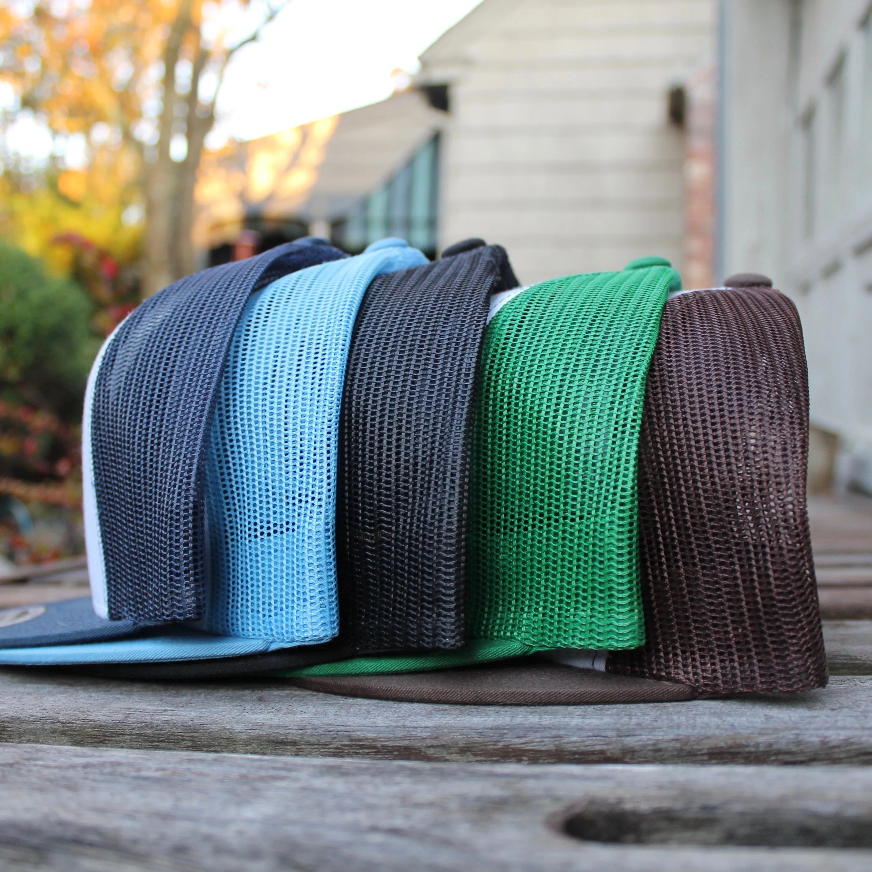 NJ Skull classic mesh trucker hat (BROWN)