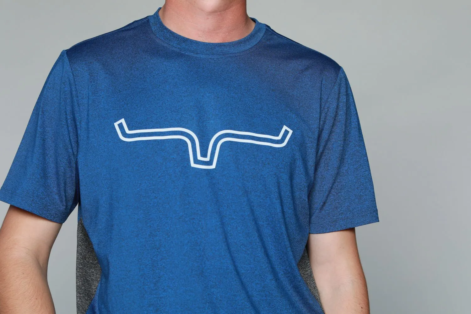 Sporty Comfort On-The-Go Style Kimes Ranch Mens Phase 2 Tech Tee Navy Polyester Blend S/S T-Shirt