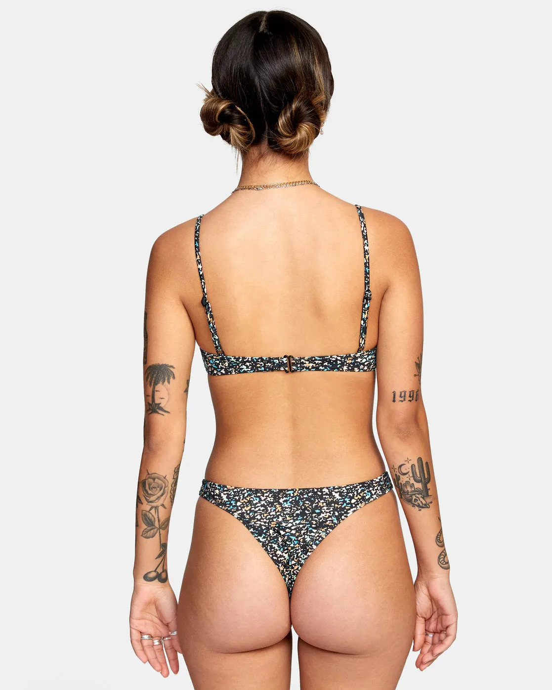 No Matter V-Wire Bralette Bikini Top - Multi