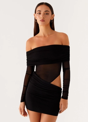 No Doubt Mini Dress - Black Basic Clothing Light Motion No Doubt Mini Dress - Black