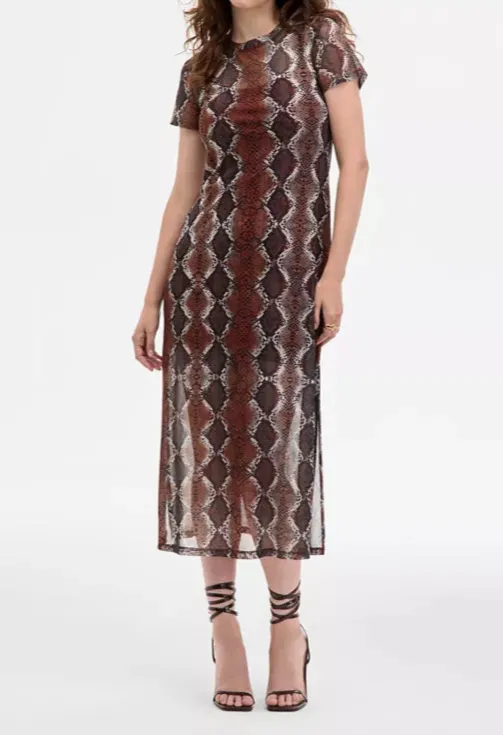 Nola Dress in Bronze Coastal Soft