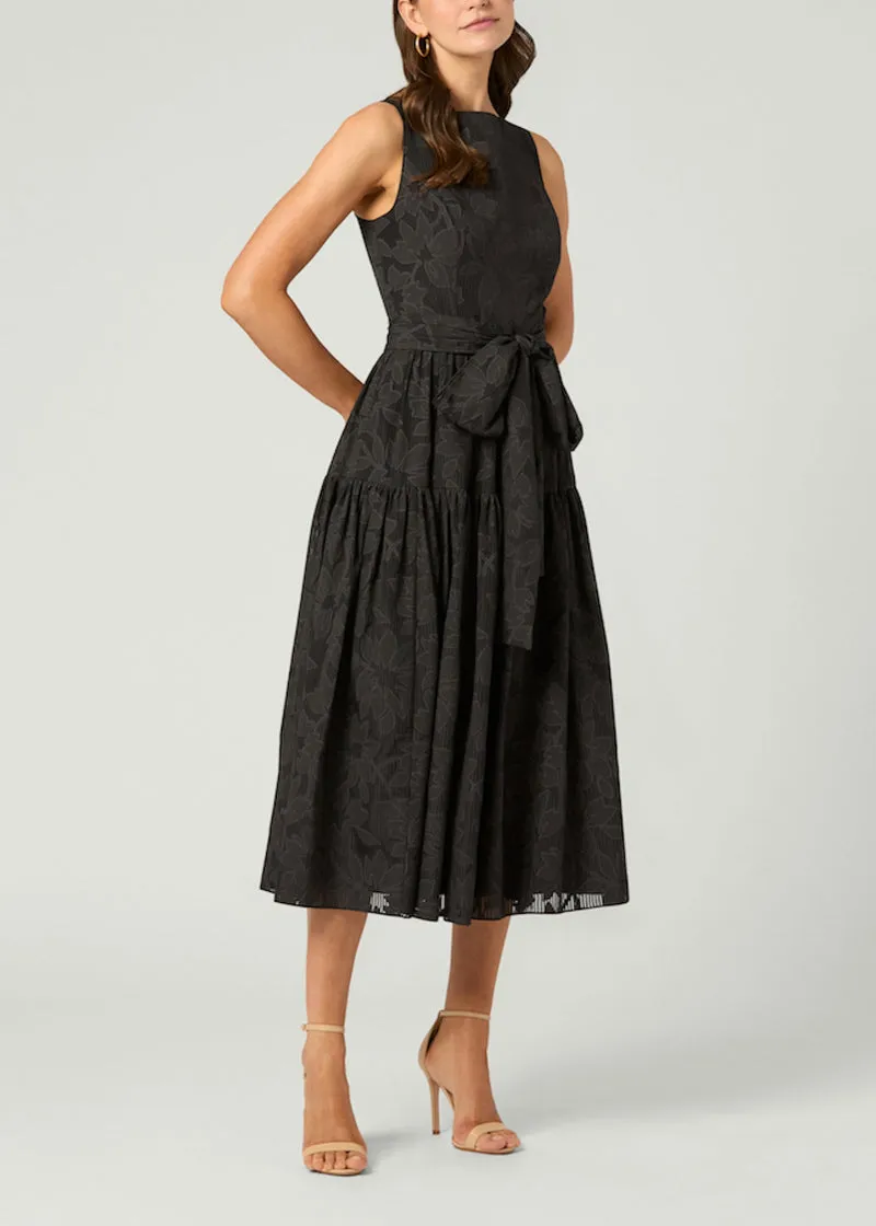 Noma Dress in Jet Sunset Scene Night Mood