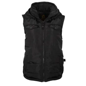 Non Fade Treatment STS Ranchwear Womens Crazy Jane Black 100% Polyester Softshell Vest Low Maintenance Denim Modern Attire STS Ranchwear Womens Crazy Jane Black 100% Polyester Softshell Vest