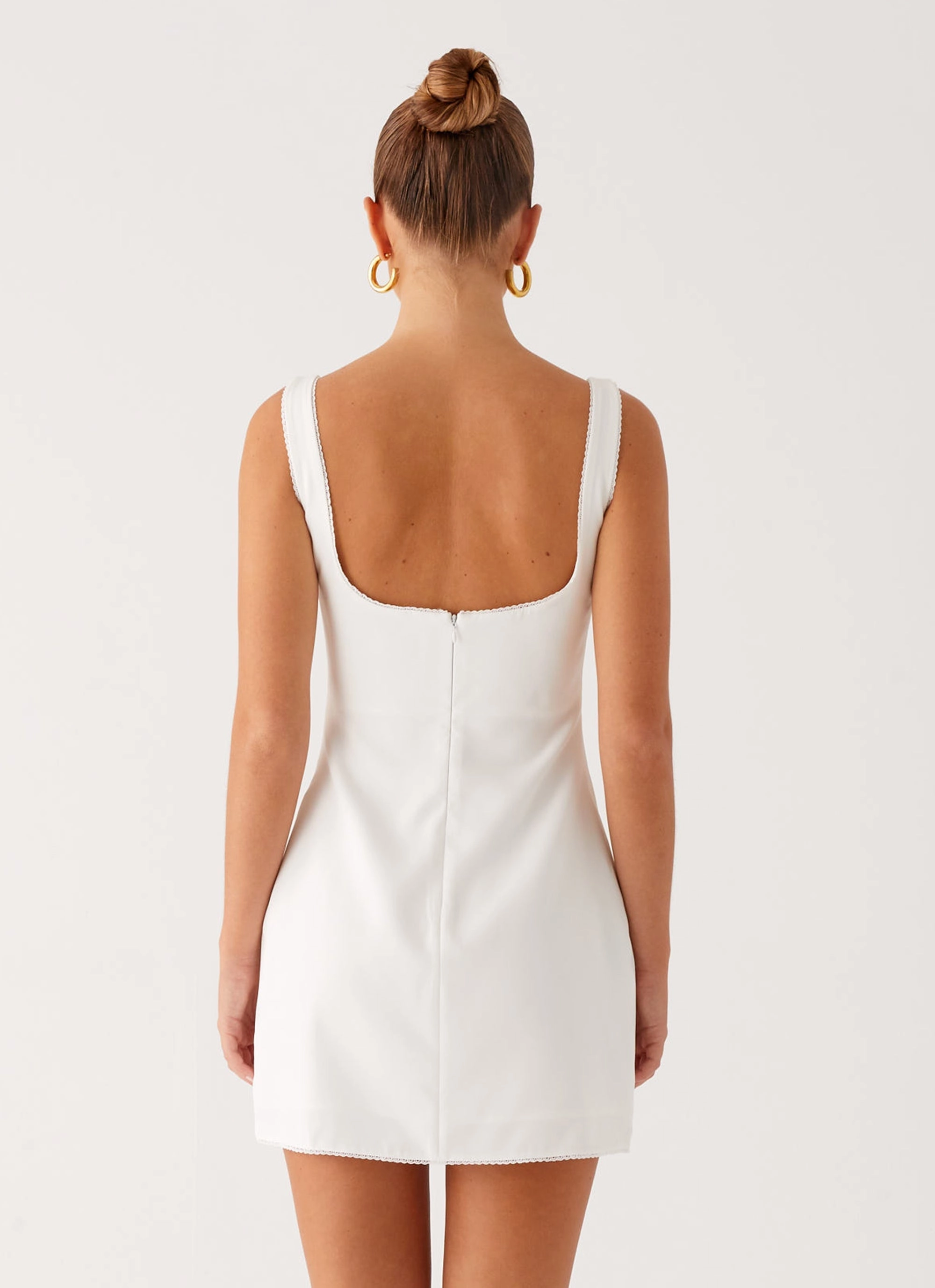 Pure Fabric Sedona Mini Dress - White