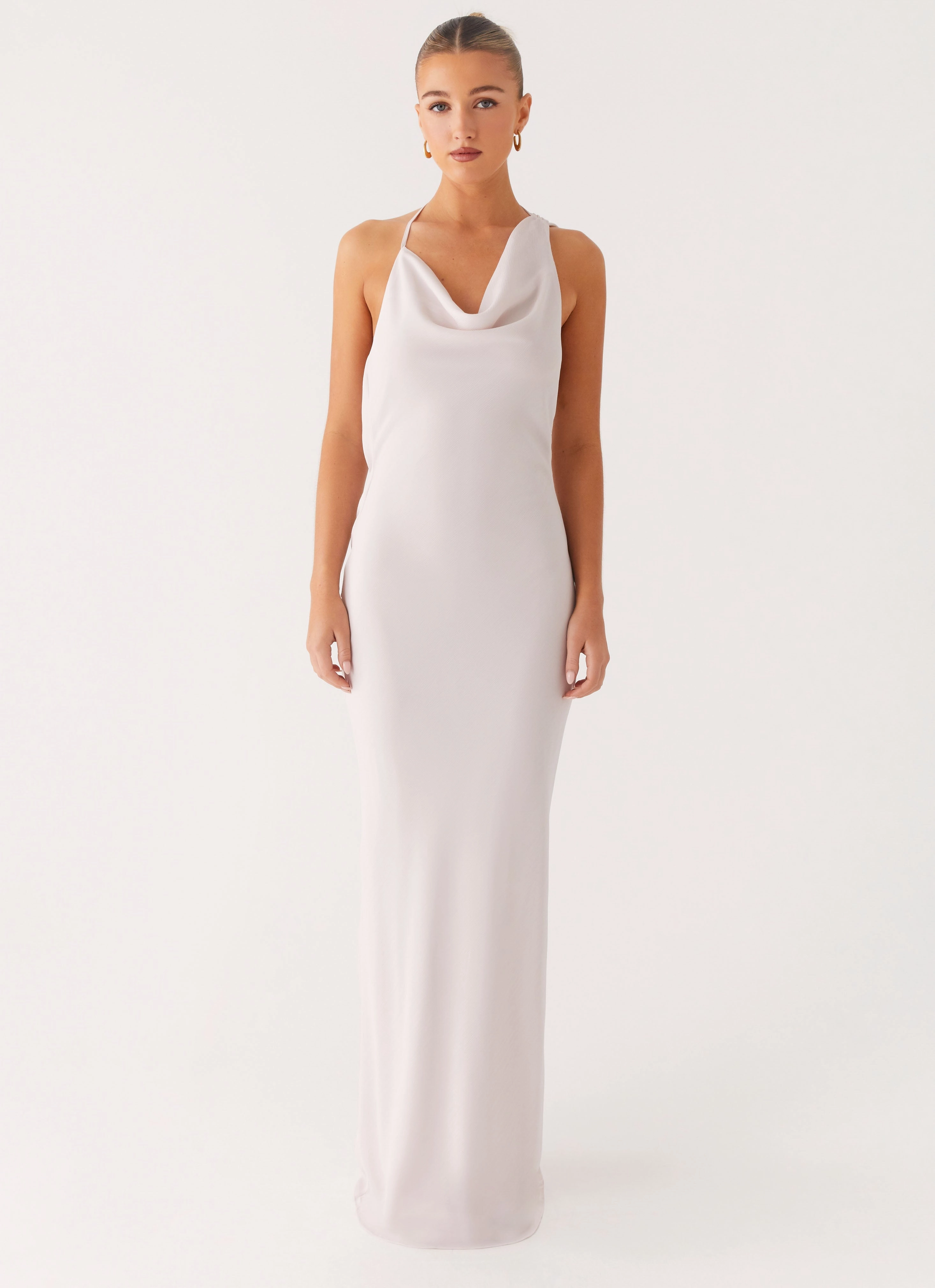 Chilly Day Layers Edgy Layers Opal Glow Maxi Dress - Off White