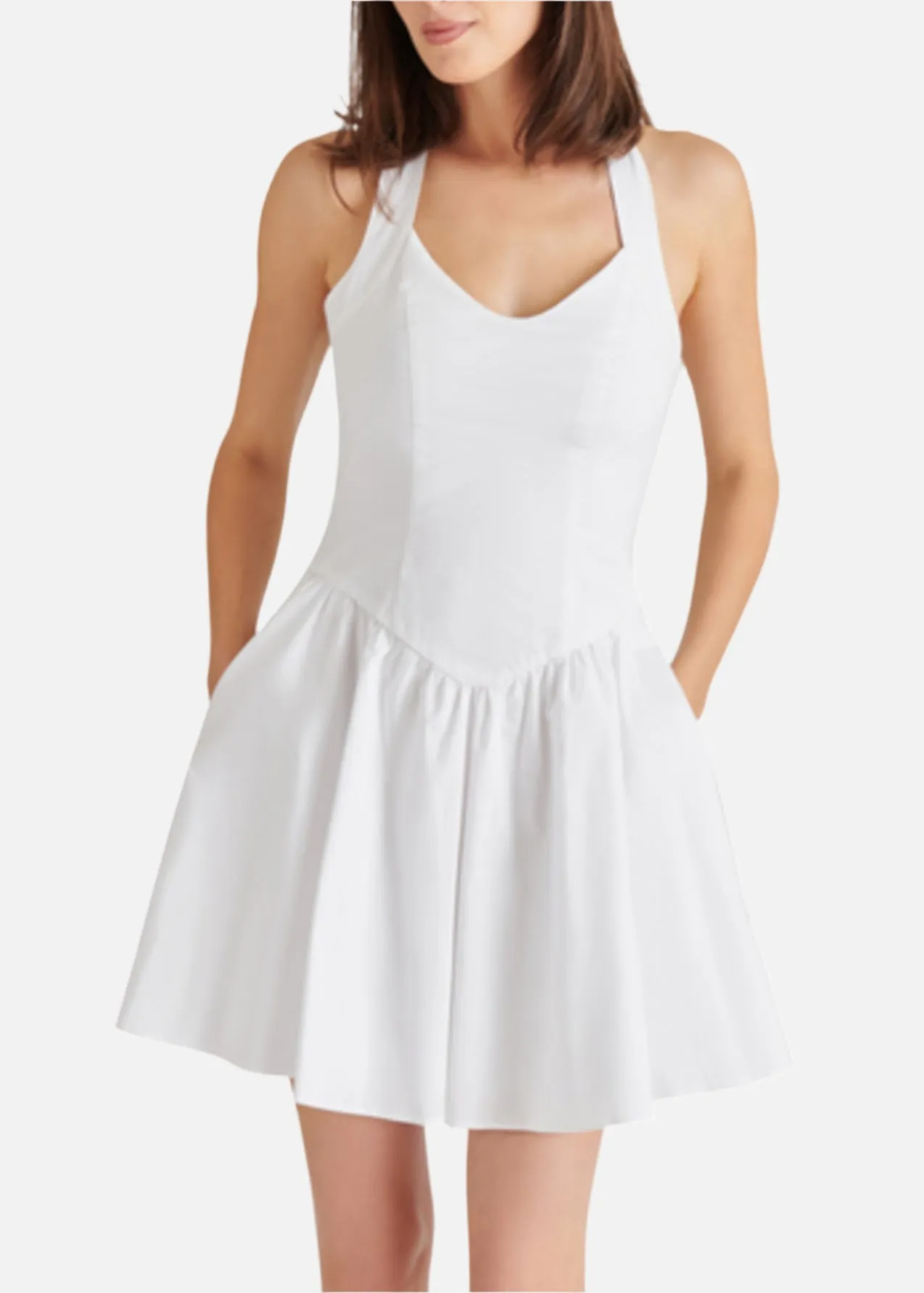 Yala Dress in White Unique Print Art Event