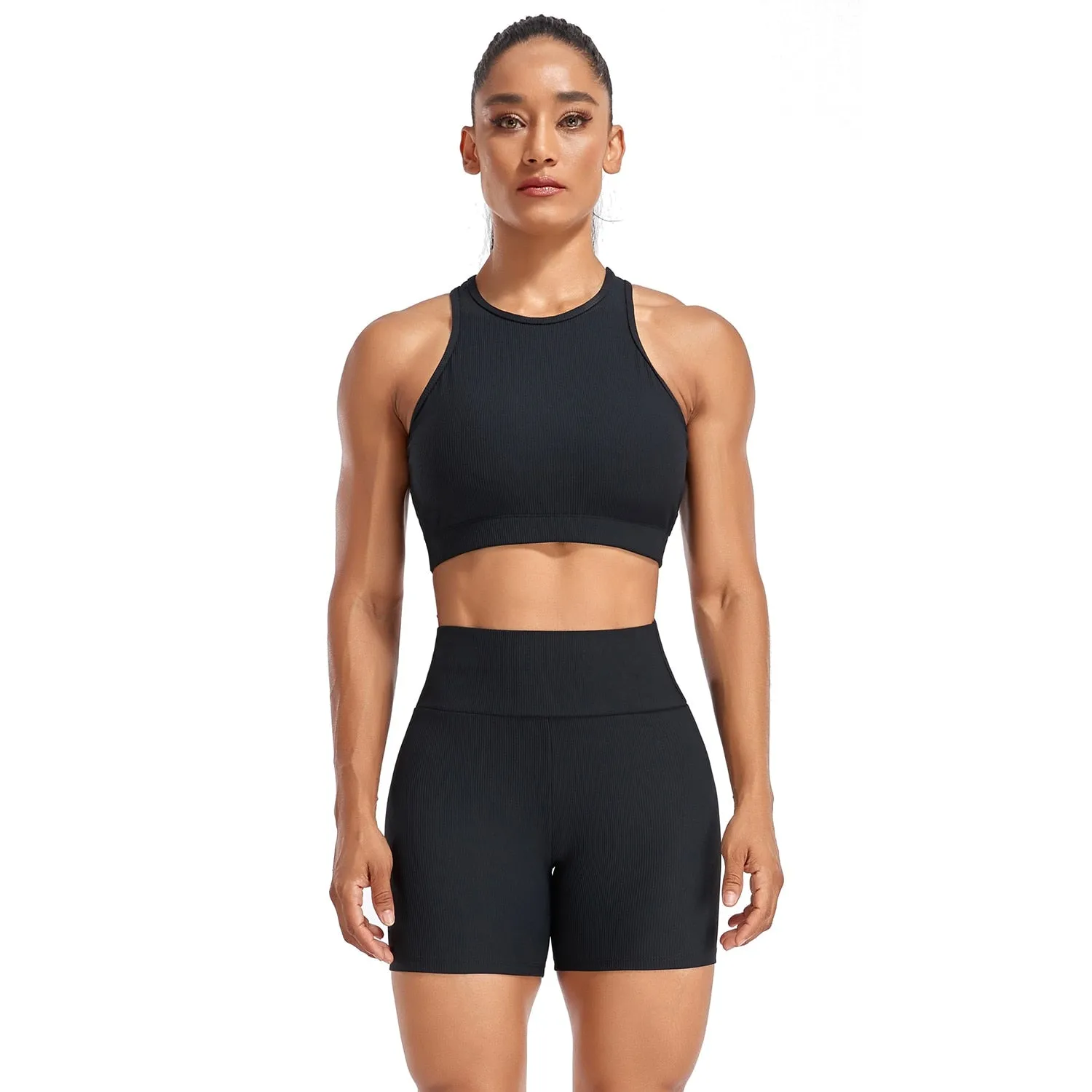 Original Women's Tracksuit Fitness Yoga Set Sleeveles ist Yoga Sports Suits