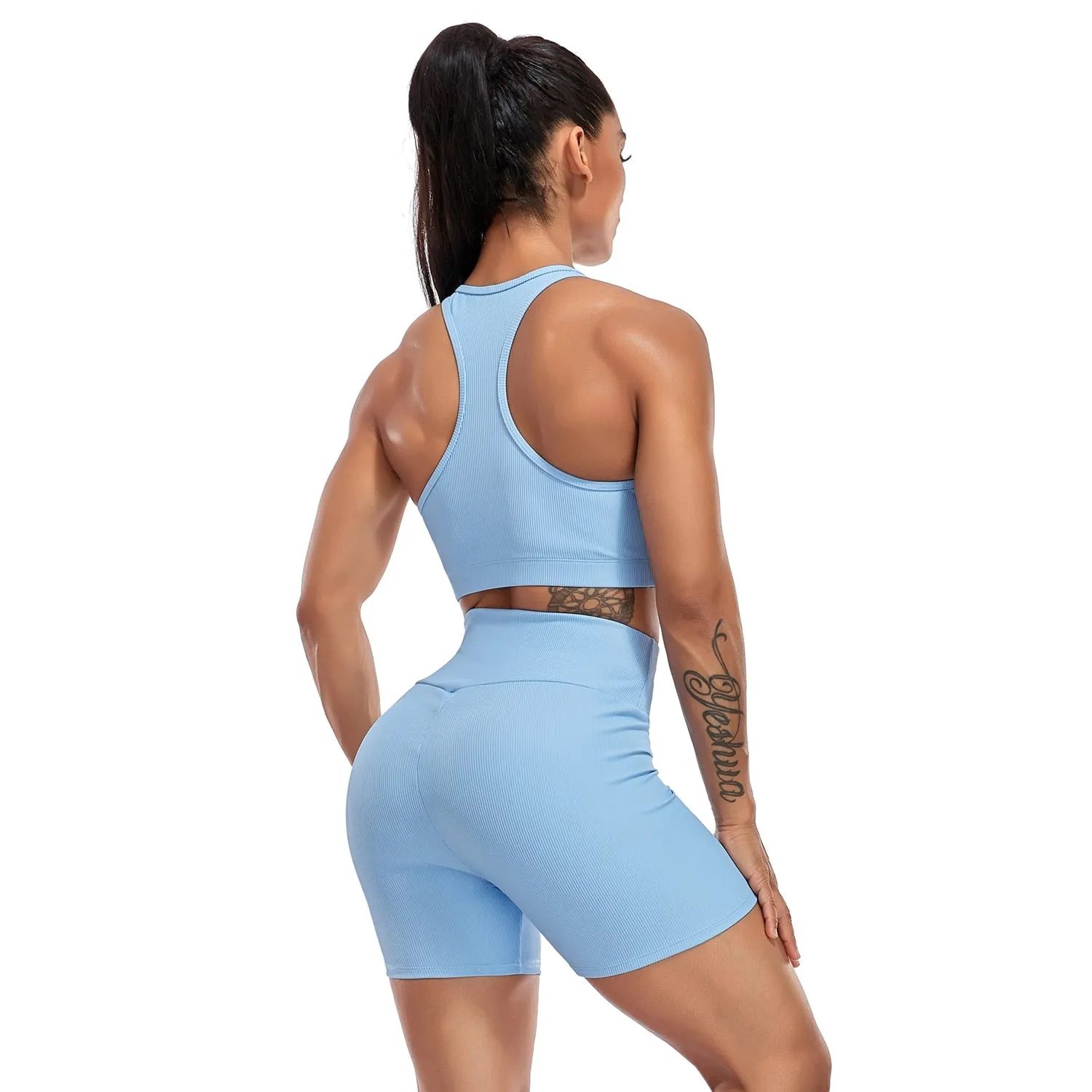 Original Women's Tracksuit Fitness Yoga Set Sleeveles ist Yoga Sports Suits