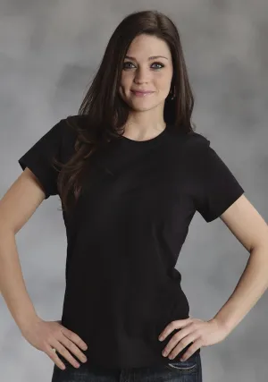 Ouray Womens Black 100% Cotton USA S/S Crew T-Shirt Seasonal Style Ouray Womens Black 100% Cotton USA S/S Crew T-Shirt Quality Look Soft Comfort