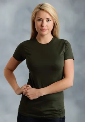 Ouray Womens Light Green 100% Cotton USA S/S Heather T-Shirt Crisp Texture Finish Ouray Womens Light Green 100% Cotton USA S/S Heather T-Shirt Everyday Fashion