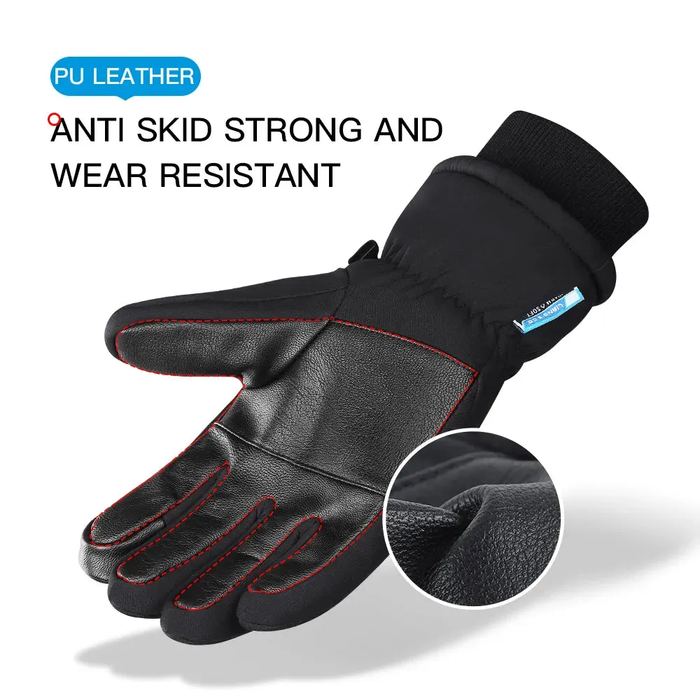 Outdoor Autumn Winter Men and Women Cycling Thickened Ski Gloves Cold Resistant Insulation Sports Touchscreen Motorbike Gloves