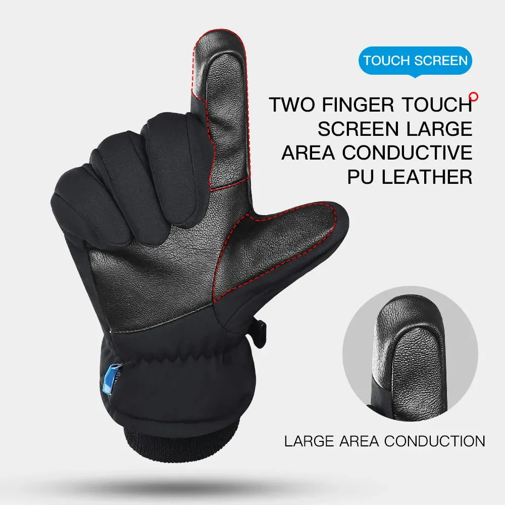 Outdoor Autumn Winter Men and Women Cycling Thickened Ski Gloves Cold Resistant Insulation Sports Touchscreen Motorbike Gloves