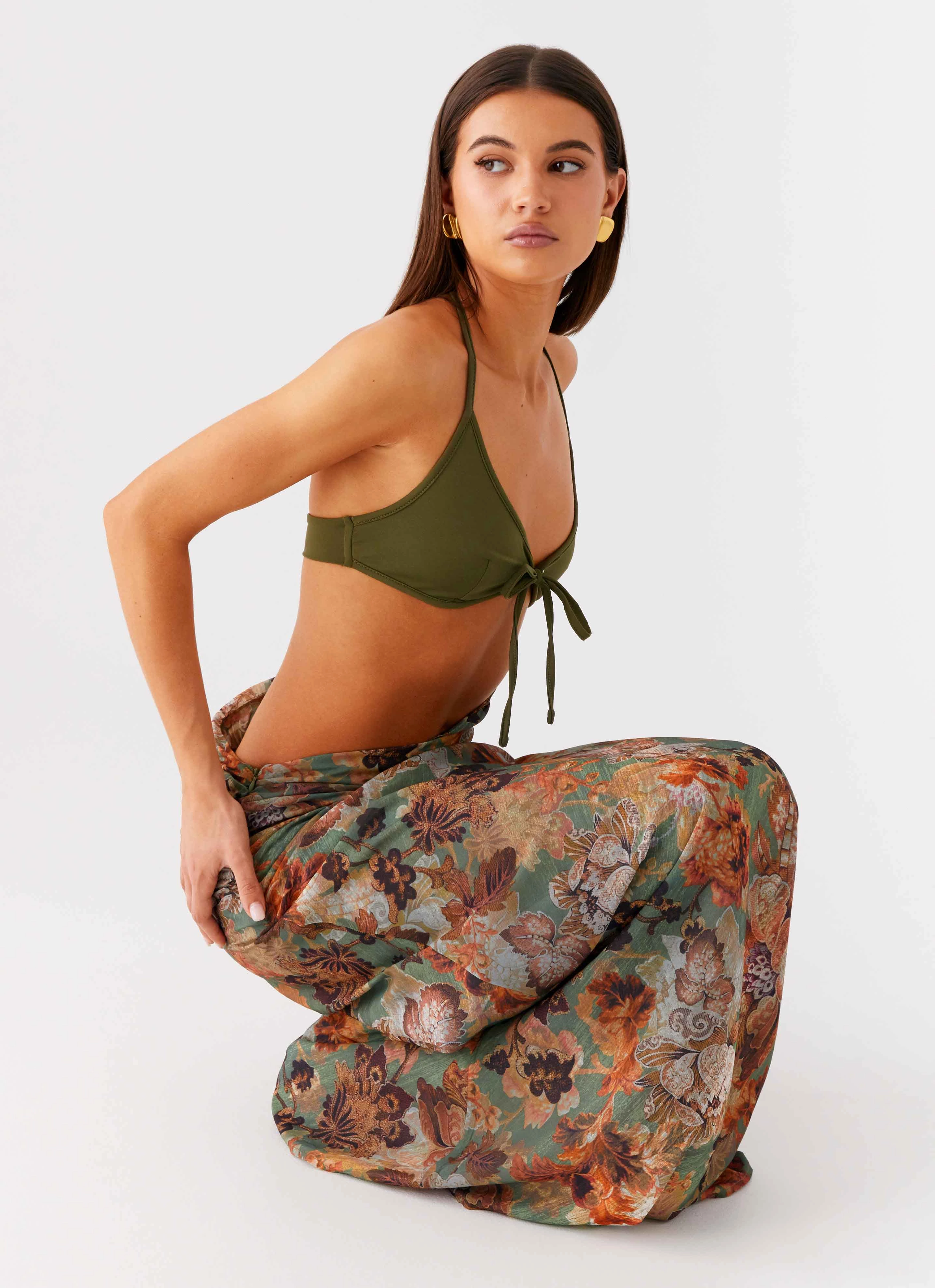 Back-Pocket Overgrown Maxi Dress - Vintage Blossom