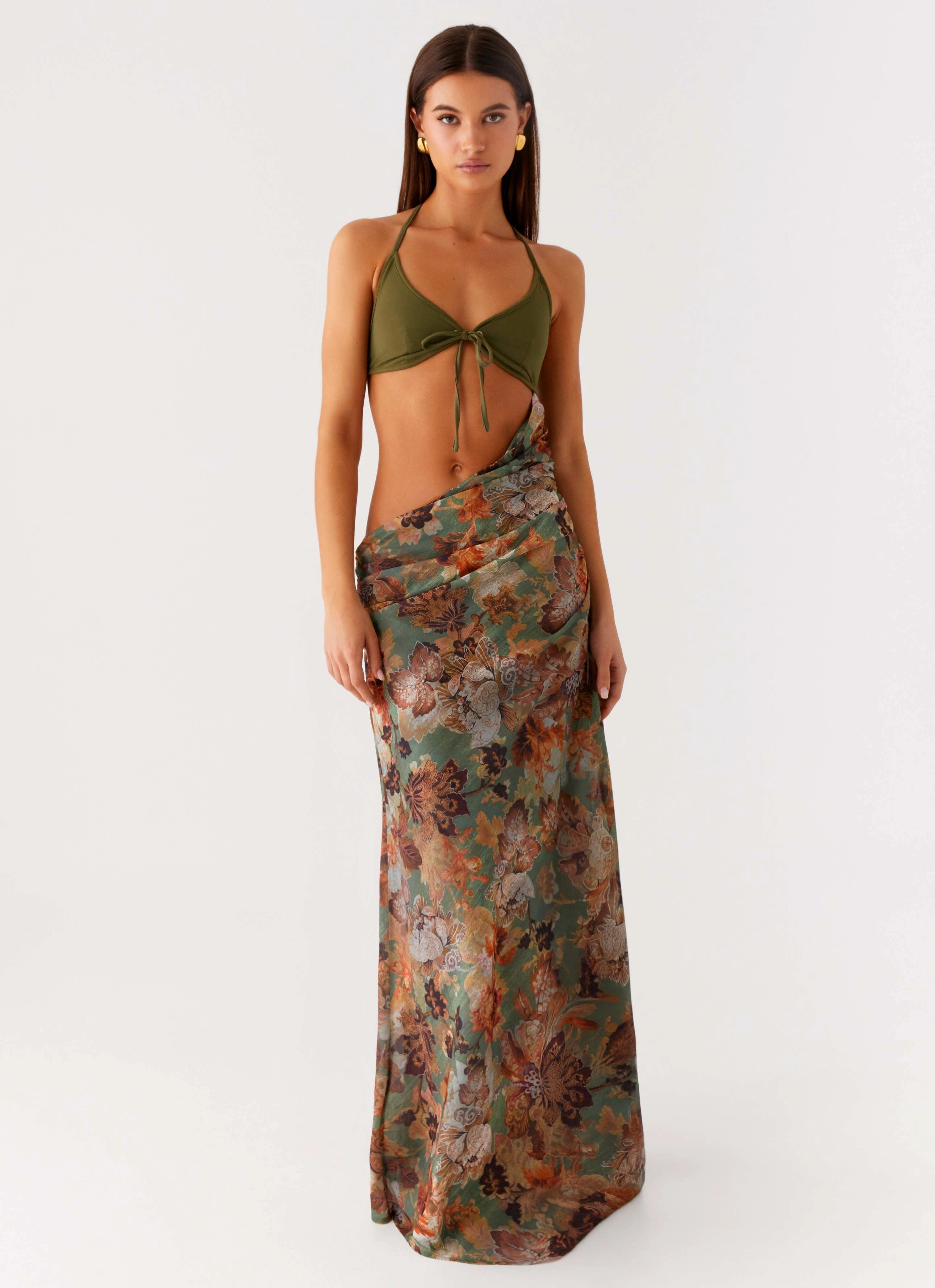 Style Ease Peace Glow Overgrown Maxi Dress - Vintage Blossom