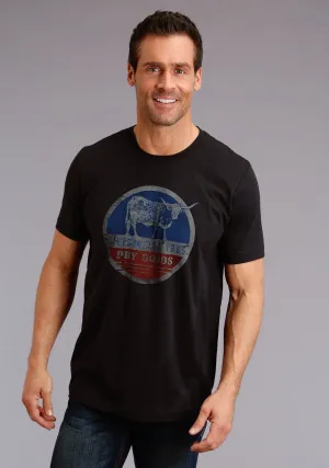 Packable design Stetson Unisex Black 100% Cotton Dry Goods S/S T-Shirt Stetson Unisex Black 100% Cotton Dry Goods S/S T-Shirt Smooth Zipper Design