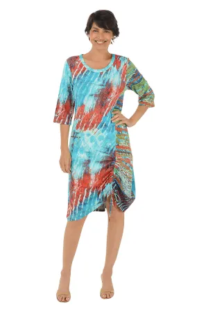 Paige Ruched Hem Dress Cool Garment Paige Ruched Hem Dress Premium Look