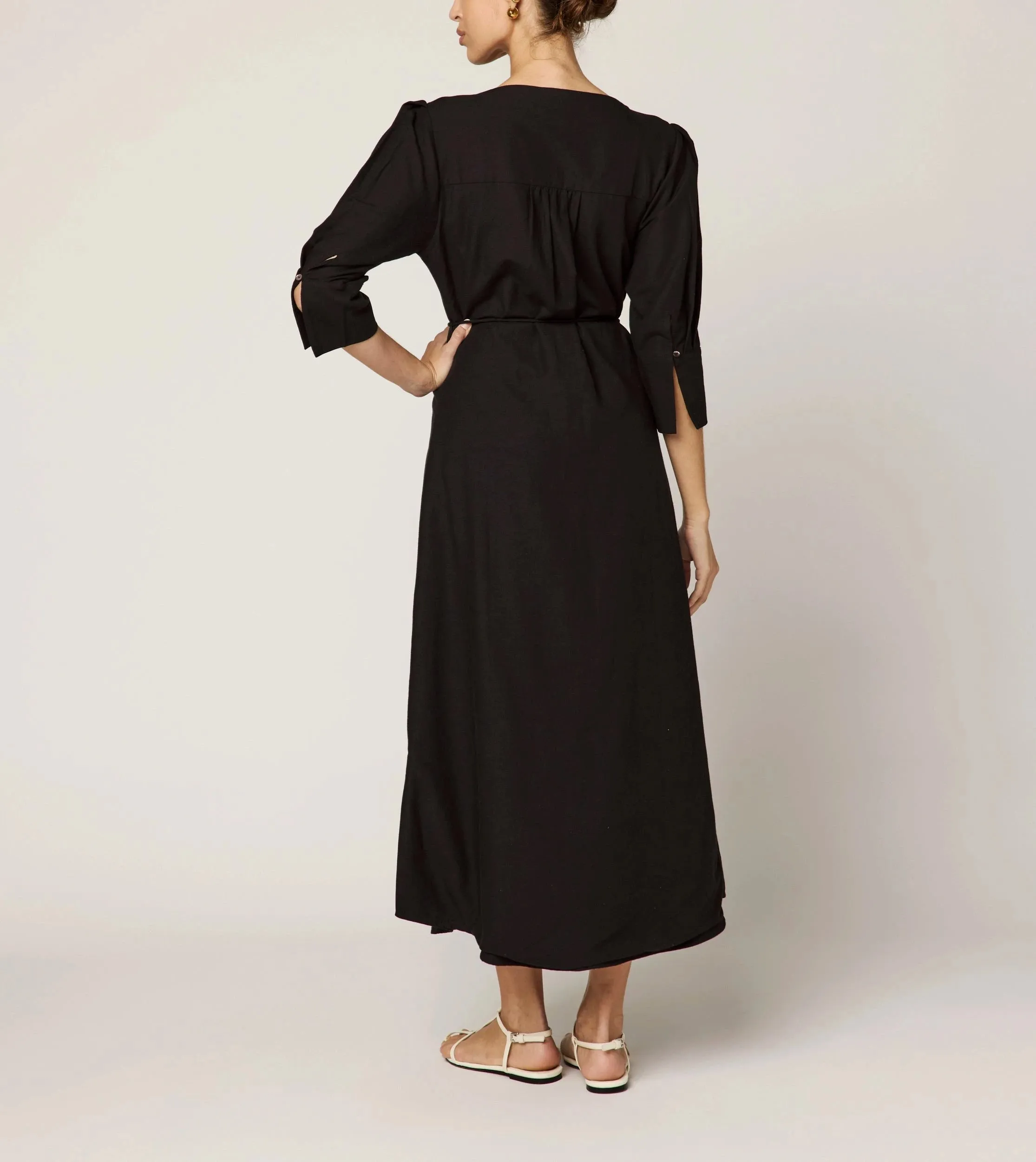 Paria Midi Dress | Black Work Appropriate