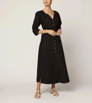 Paria Midi Dress | Black Seasonal Wear Stylish Feel Understated Glam Paria Midi Dress | Black