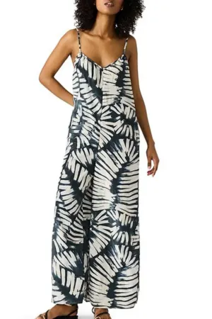 Pastel tone Desdemona Jumpsuit in Black/White Lower Hem Sweetheart Cut Desdemona Jumpsuit in Black/White