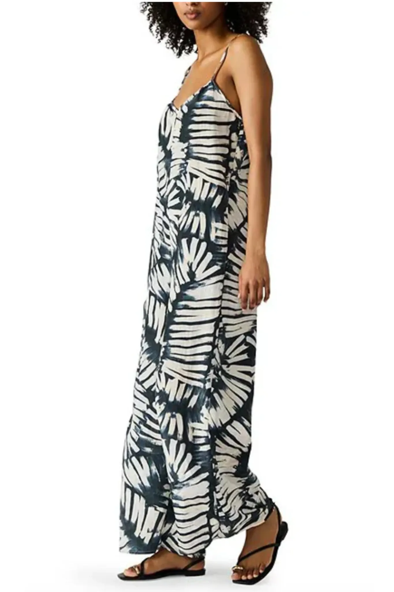 Light Layers Desdemona Jumpsuit in Black/White