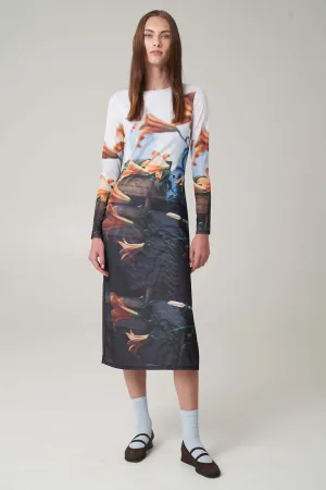 PAULIE MIDI DRESS Skater Shape PAULIE MIDI DRESS Empire-Waist