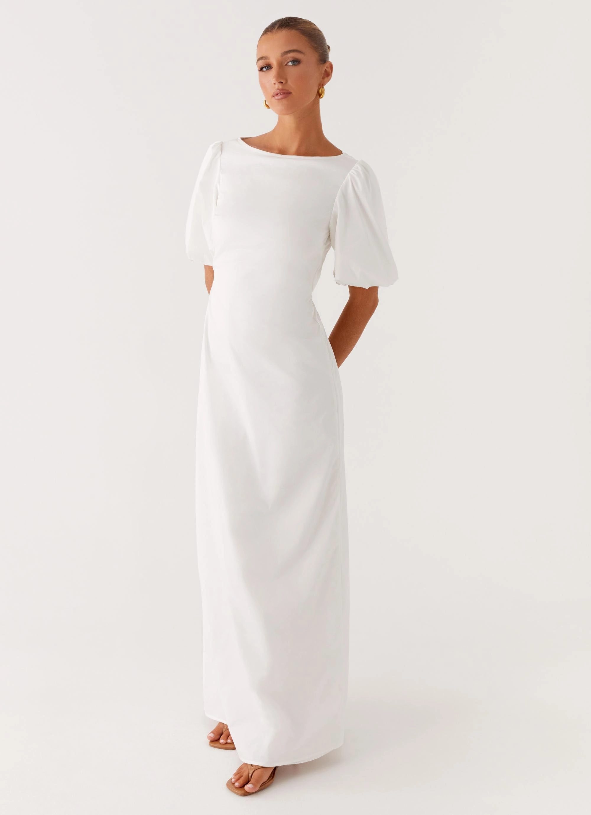 Shared Moment Judy Maxi Dress - White