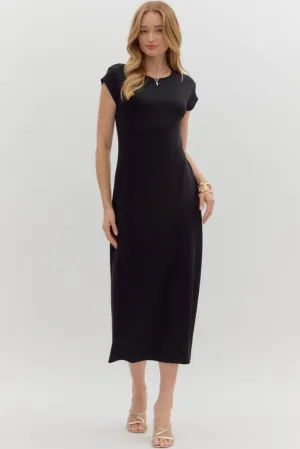 Perfect Finish Hallie Cap Sleeve Midi Dress Hallie Cap Sleeve Midi Dress Relaxed Movement Flow Line