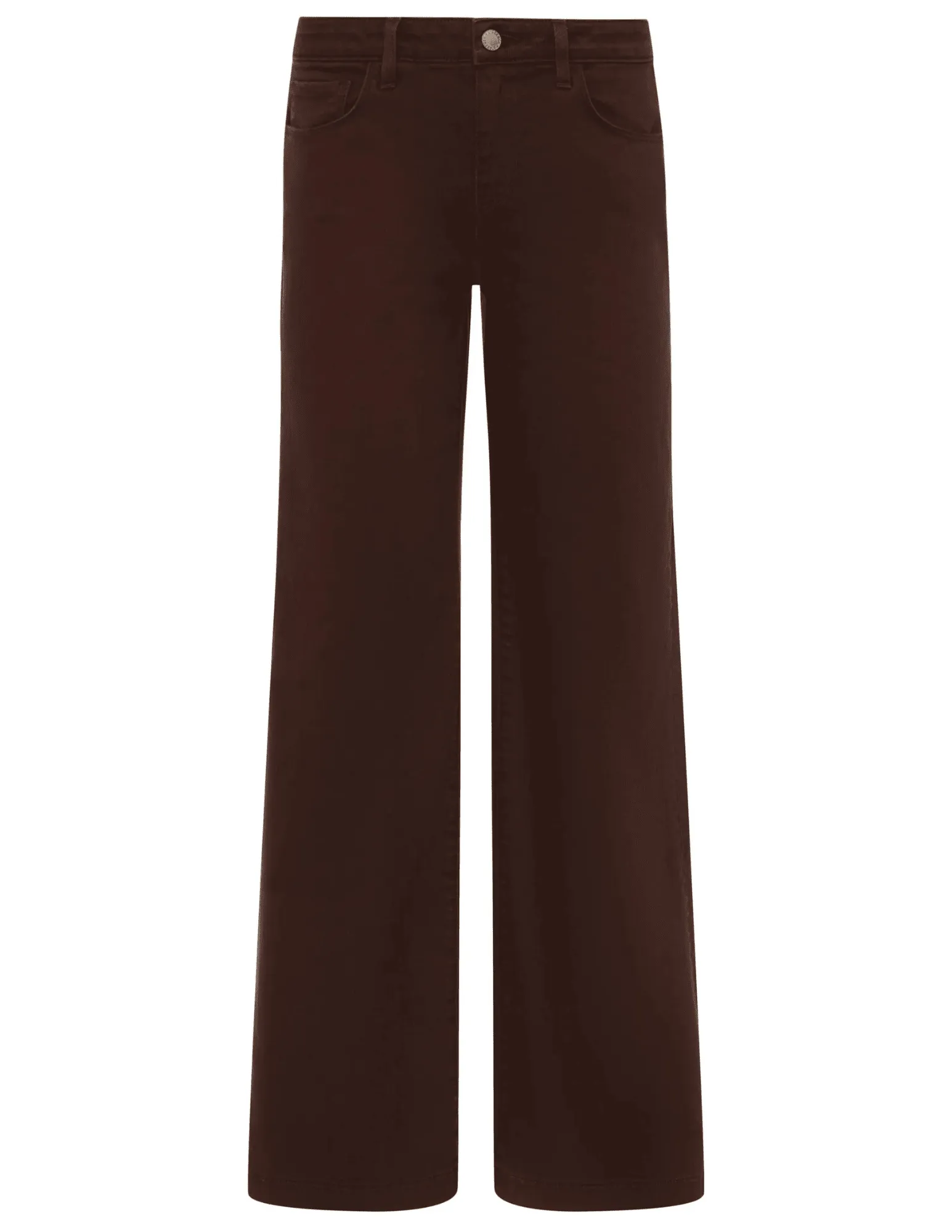 L'AGENCE Joanne Low Rise Wide Leg Jeans in Brown Family Style Urban Explorer Youth Style