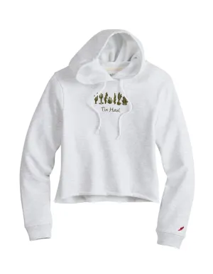 Perfect Fit Tin Haul Womens Cactus Line Grey Cotton Blend Hoodie All Body Fit Tin Haul Womens Cactus Line Grey Cotton Blend Hoodie