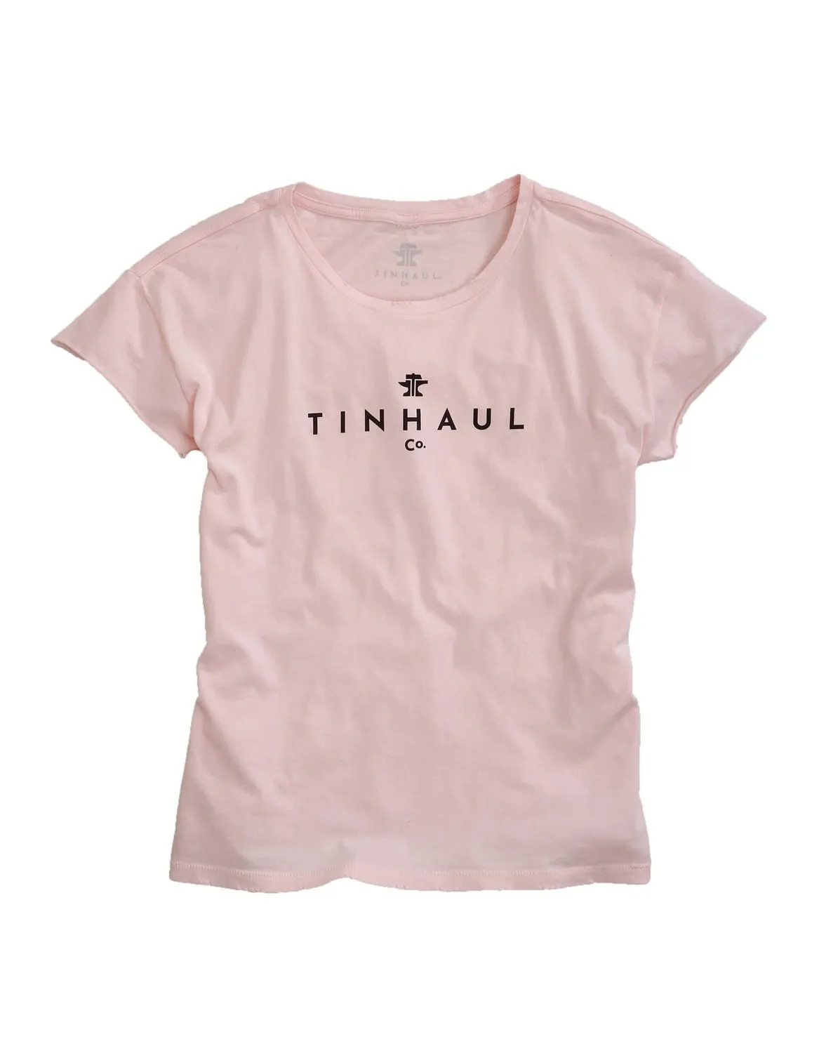 Tin Haul Womens Faded Pink 100% Cotton Anvil and Hammer S/S T-Shirt Reinforced Elasticity Wrinkle Resistant Material