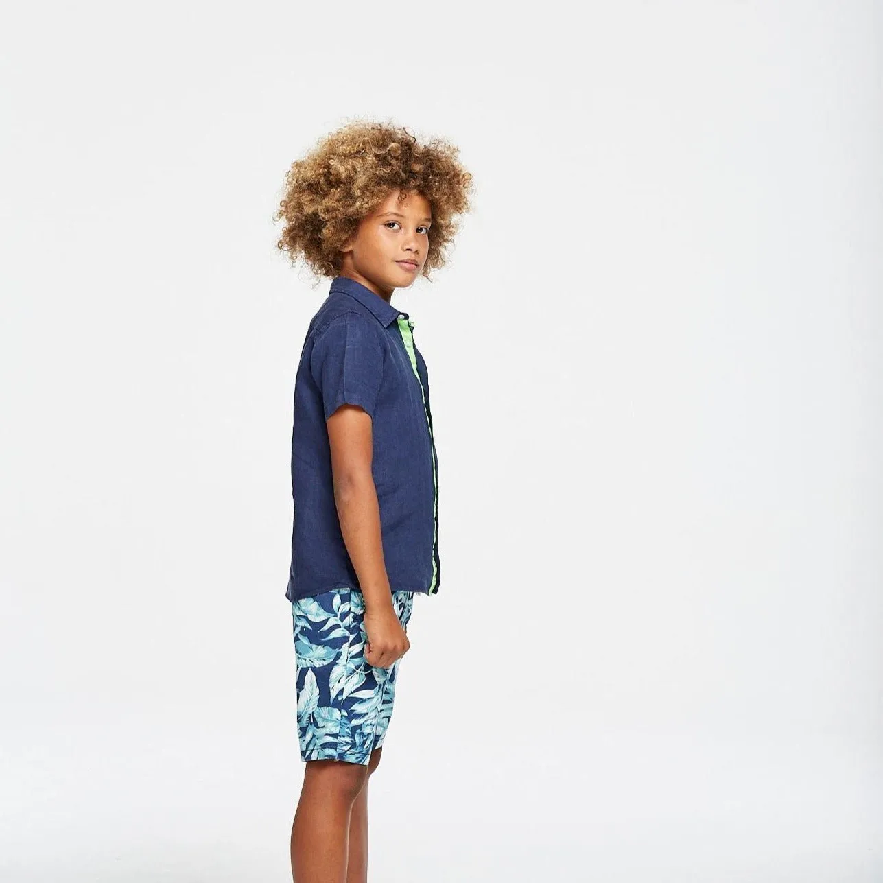 Peter Linen Boys Shirt - Navy
