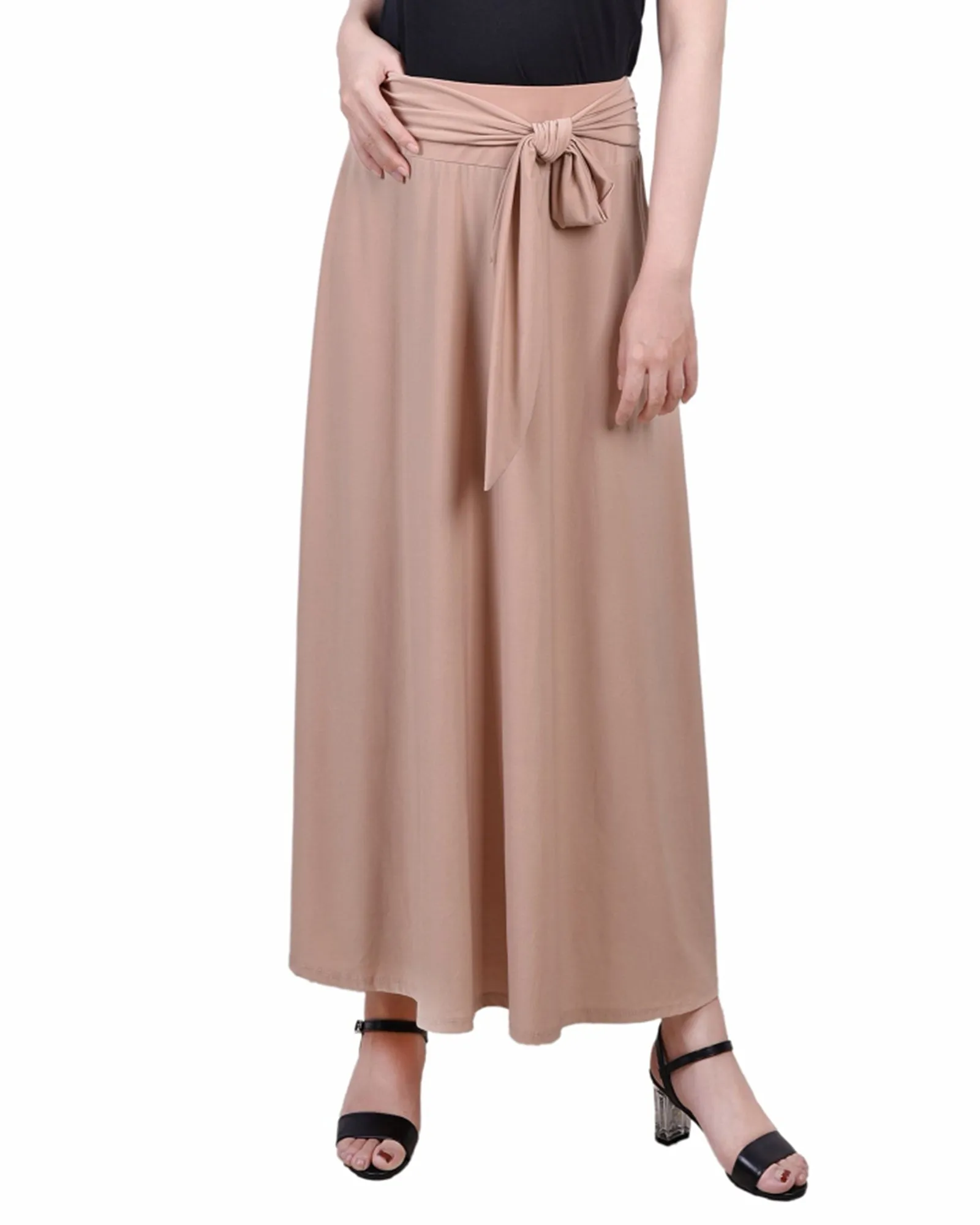Petite Maxi Skirt With Sash Waist Tie Everyday Layers