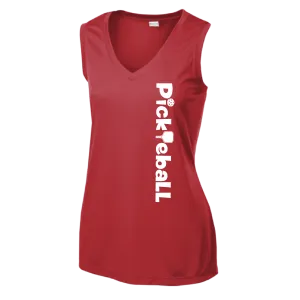 Pickleball Horizontal (Customizable) | Women’s Sleeveless Shirt | 100% Polyester