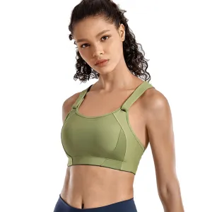 Plus size high impact wireless full cup lightly padded sports bra (Size 32/70 - 42/95, C - E)