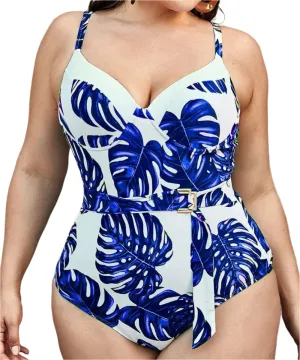 Plus Swimsuits One-Piece Swimwear Womens Summer Bathing