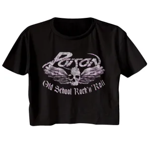 Poison Old School Rock N Roll Women's Festical Cali Crop