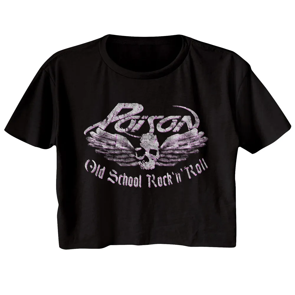 Poison Old School Rock N Roll Women's Festical Cali Crop
