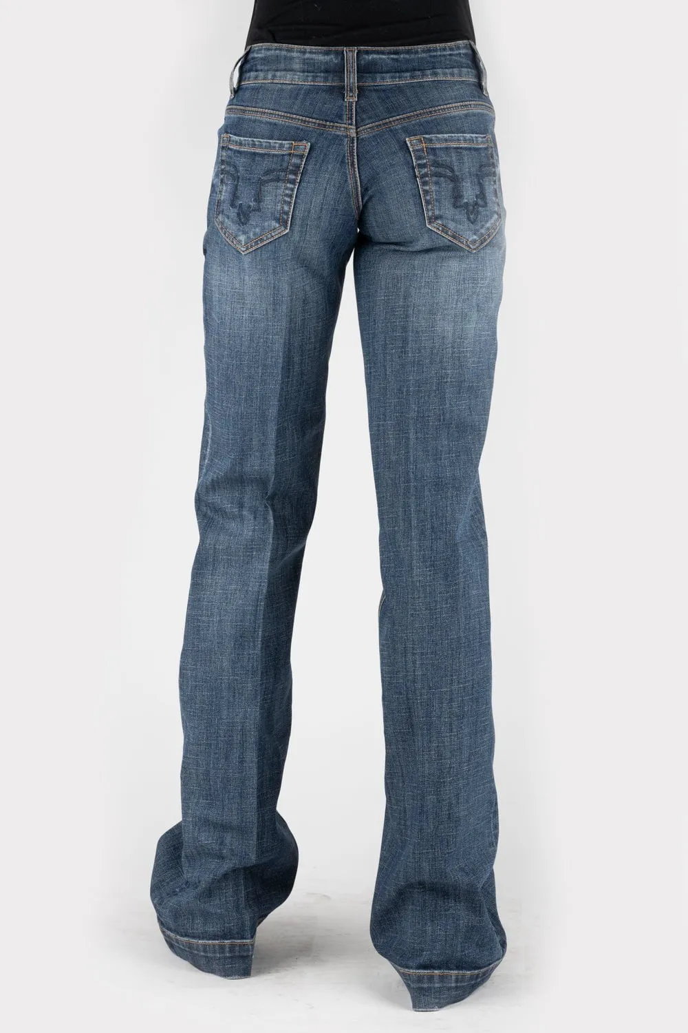 Stetson Womens 214 Trouser Deco Blue Cotton Blend Jeans Urban Look