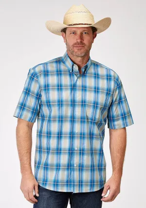 Polished Look Roper Mens 1942 Chicory Ombre Blue 100% Cotton 1 Pkt S/S Shirt Roper Mens 1942 Chicory Ombre Blue 100% Cotton 1 Pkt S/S Shirt Premium Quality Year-Round Wear