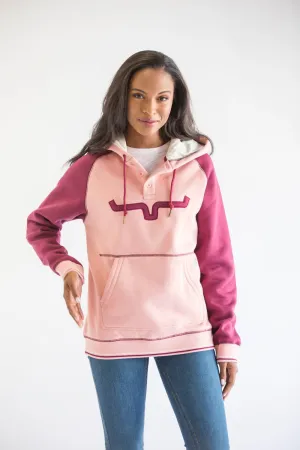 Polished Style Kimes Ranch Womens Amigo Rose Cotton blend Hoodie Kimes Ranch Womens Amigo Rose Cotton blend Hoodie Hidden Rivet Details