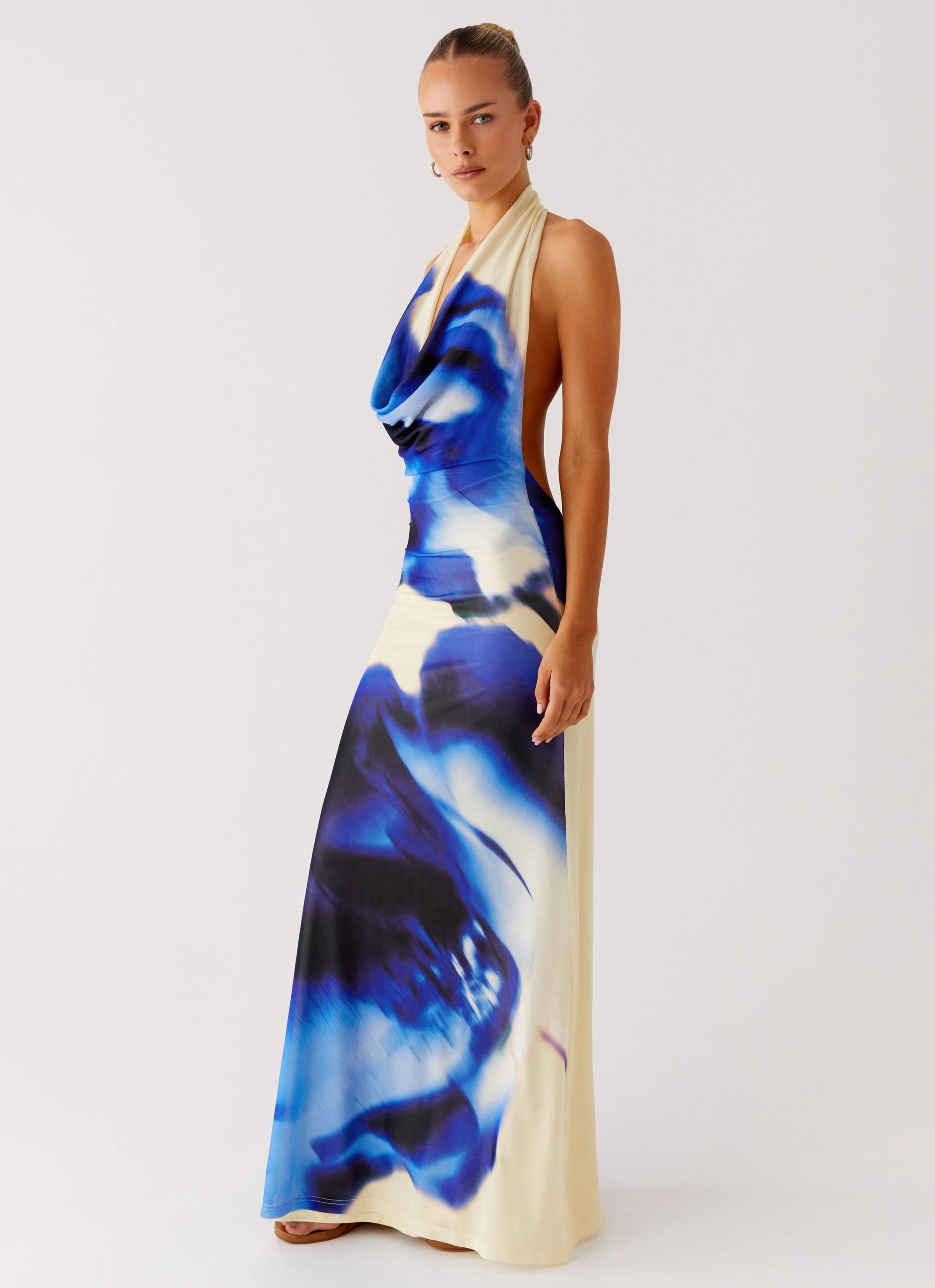 Summer Wardrobe Only A Feeling Cowl Neck Maxi Dress - Heirloom Floral