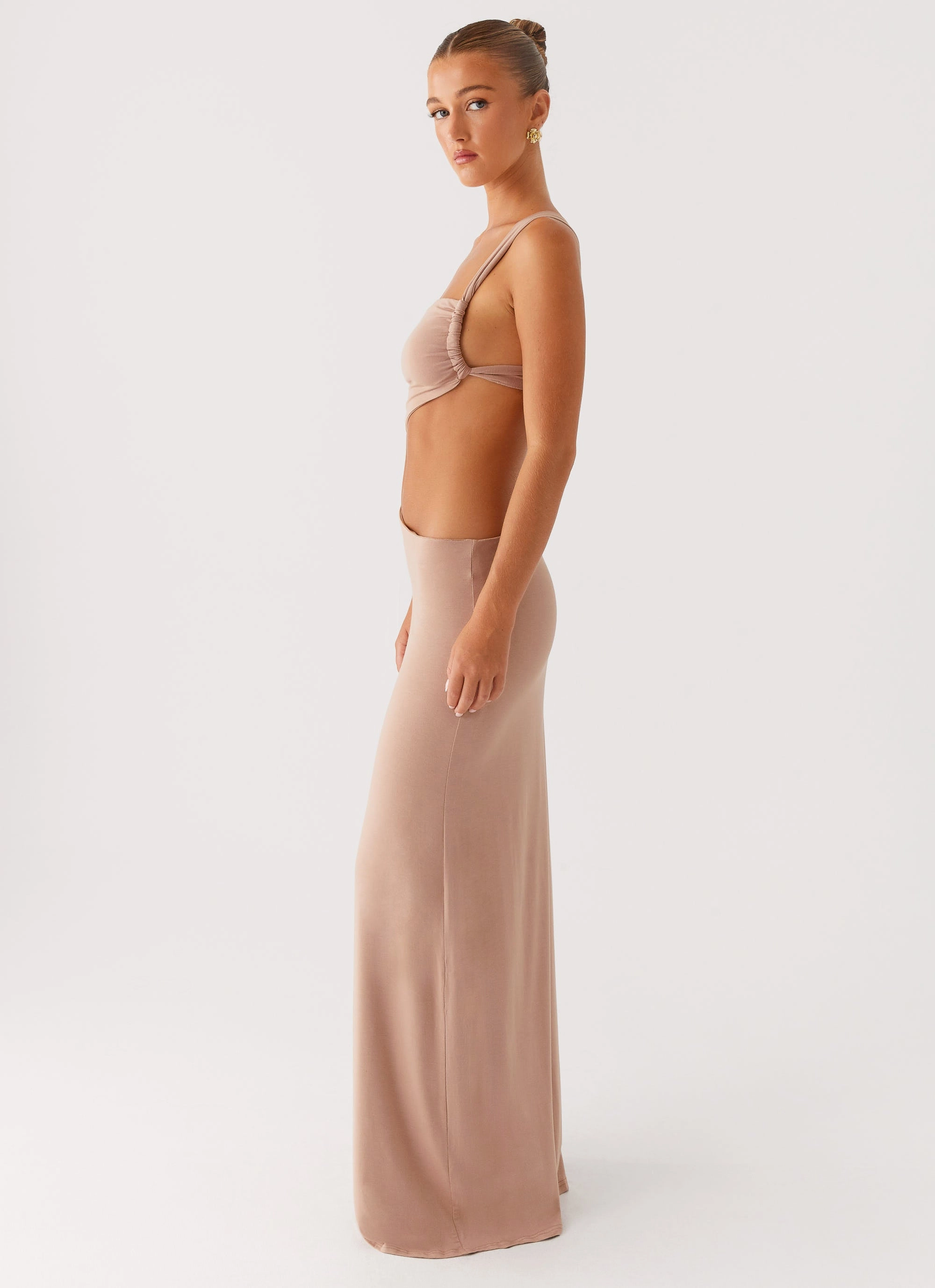 Kika Maxi Dress - Beige City Bright Happy Soul