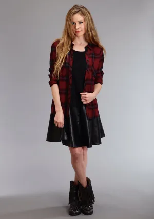 premium design Stetson Womens Back Zip Circle Black Lamb Leather Skirt Durable piece Stetson Womens Back Zip Circle Black Lamb Leather Skirt