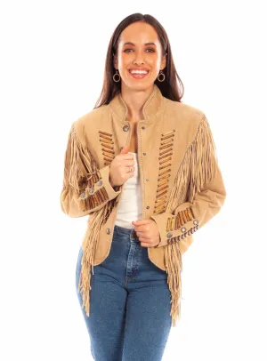 Premium Look Scully Womens Whip Stitch Fringe Old Rust Leather Leather Jacket Scully Womens Whip Stitch Fringe Old Rust Leather Leather Jacket Shopping Day High Quality Weekend Style