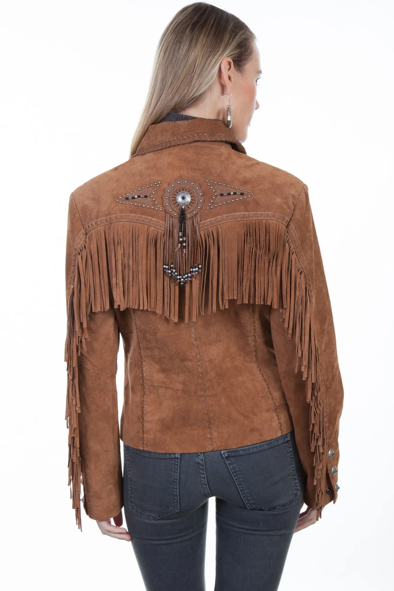 Rainy Day Brunch Outfit Scully Womens Cinnamon Boar Suede Jacket